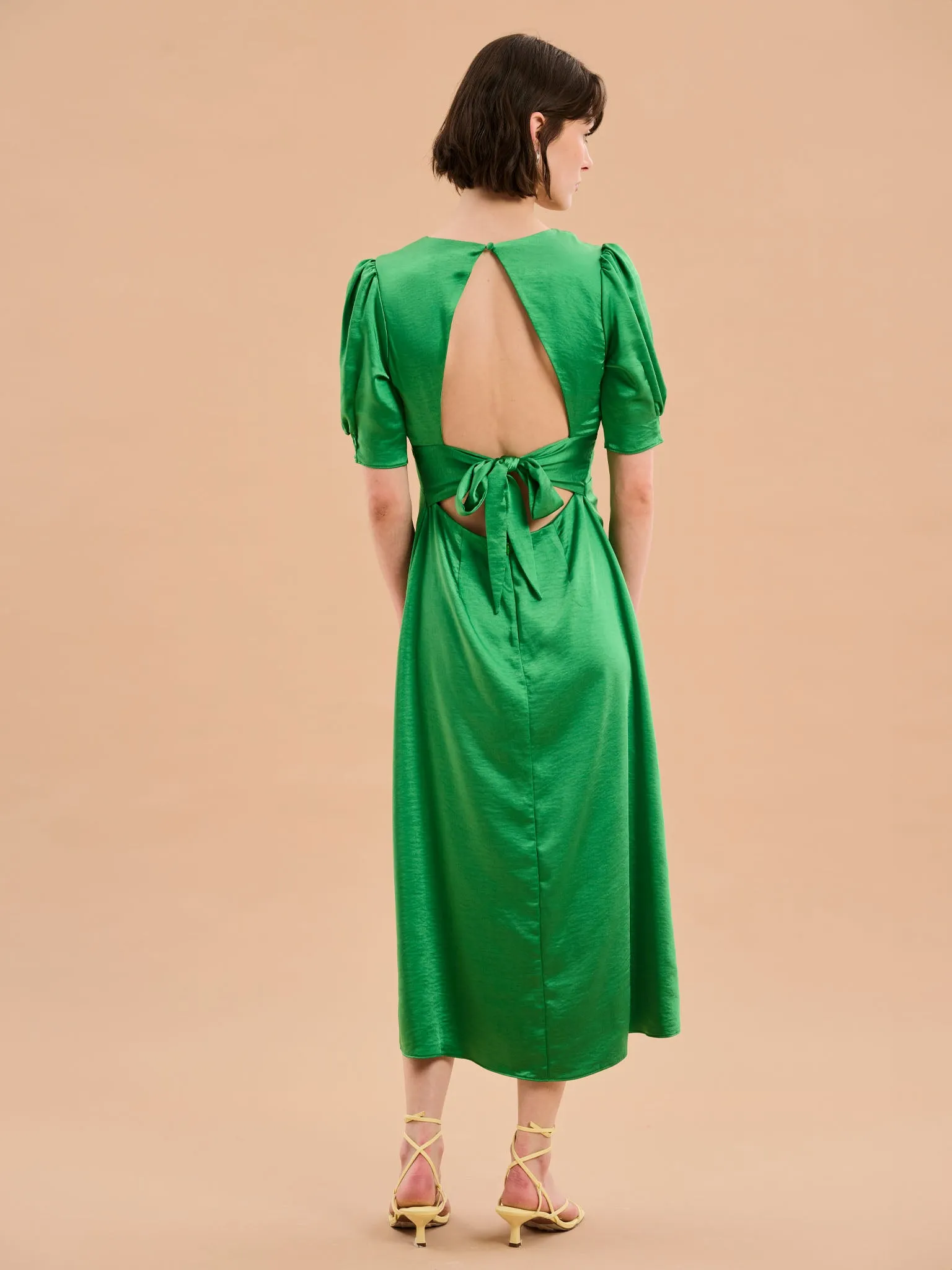 Odette Dress in Fern Green