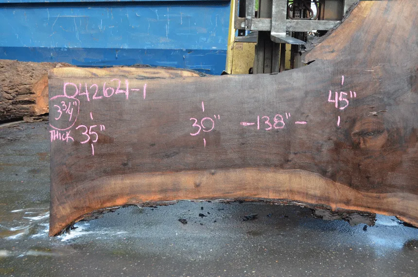 Oregon Black Walnut Slab 042621-01