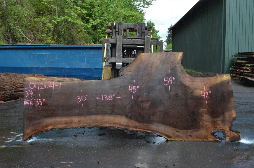 Oregon Black Walnut Slab 042621-01