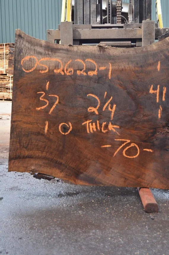 Oregon Black Walnut Slab 052622-01