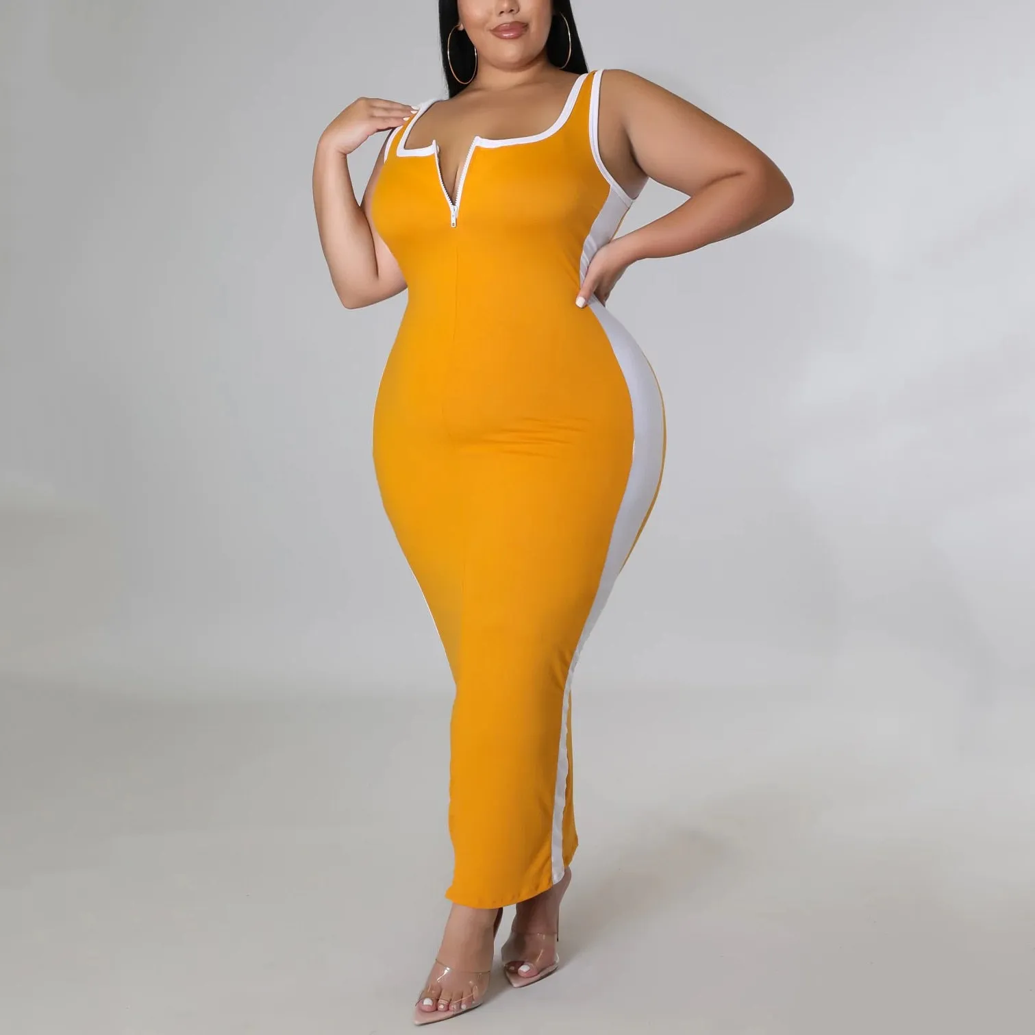 Oversized Long Dress African Ladies 2022 Summer New Causal Side Slit Plain For Night Club Wear Causal Vestidos Dress Hot