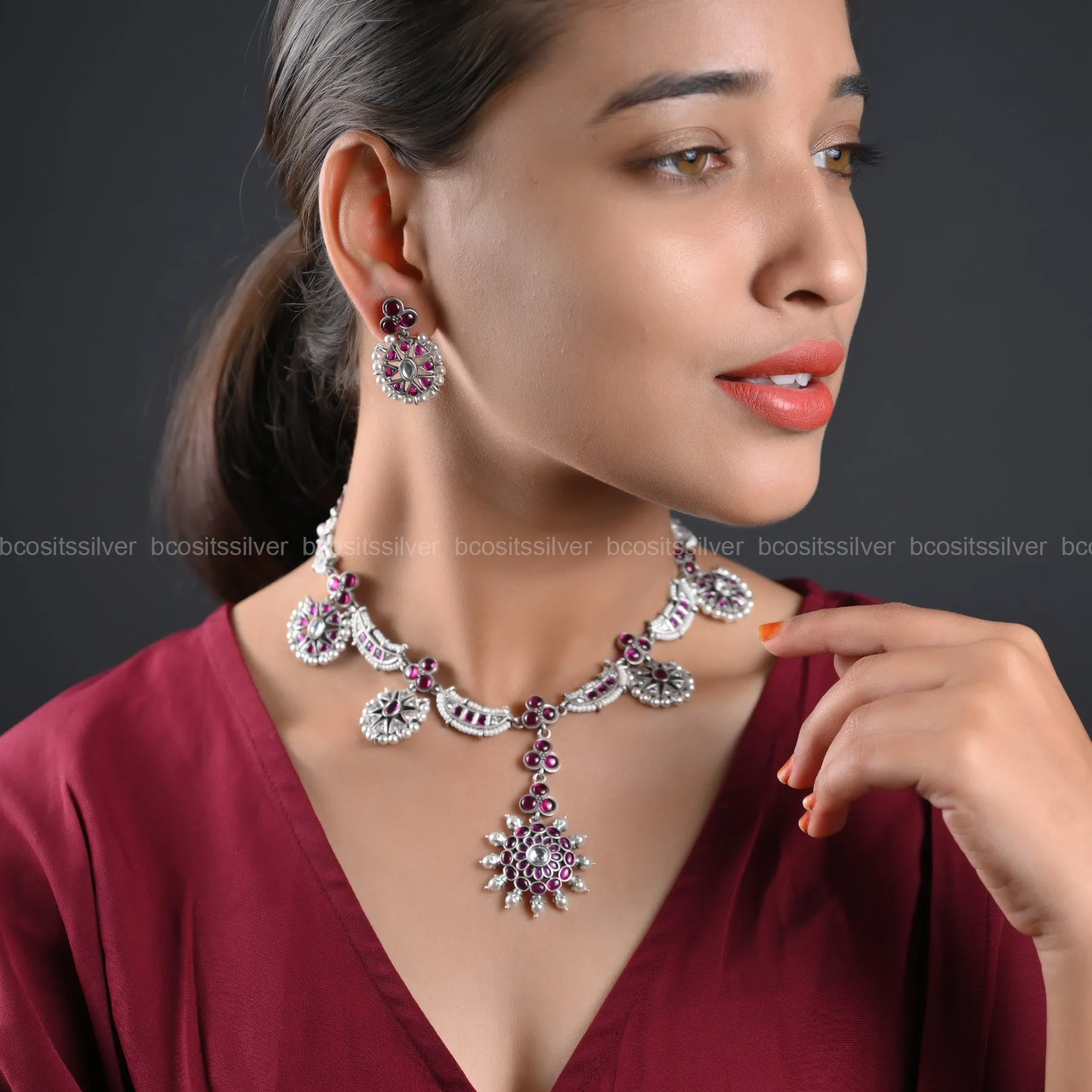 Oxidized Neckpiece - 1223