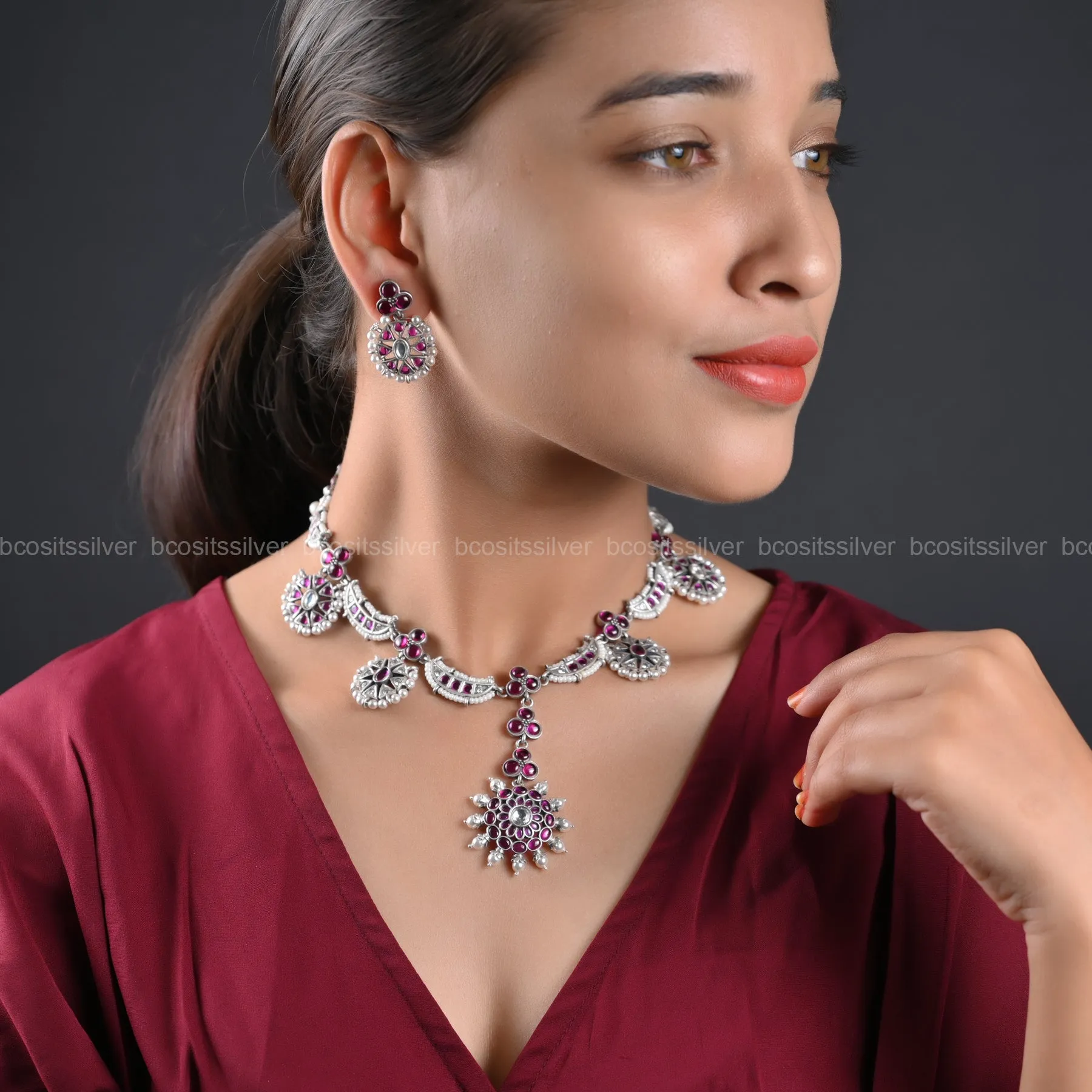 Oxidized Neckpiece - 1223