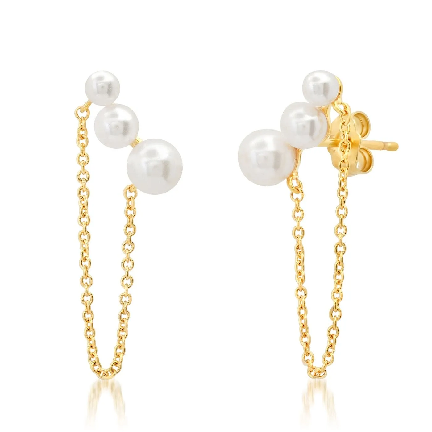 Pearl and Chain Studs