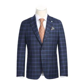 Pellagio Men's Half Canvas Royal Blue Blazer PF23-2