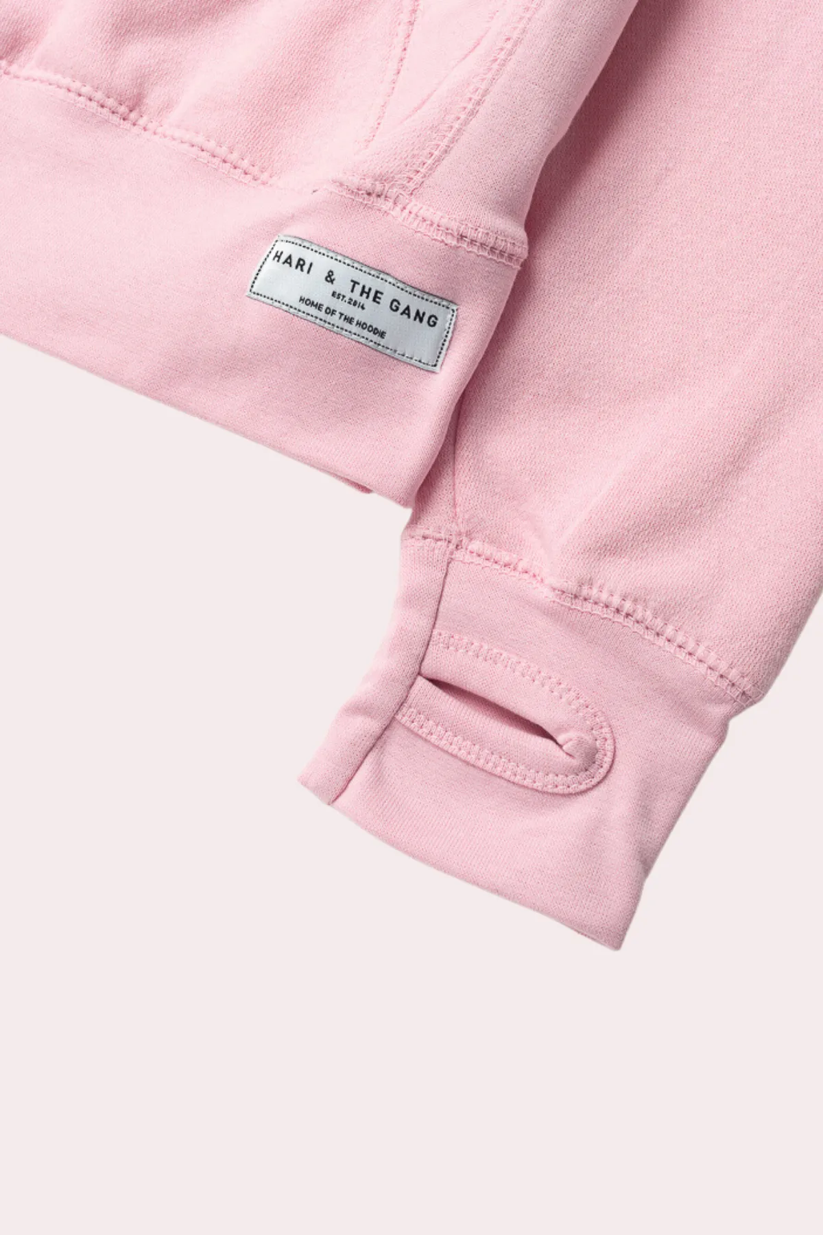 Pink Hello Cowl Neck Hoodie