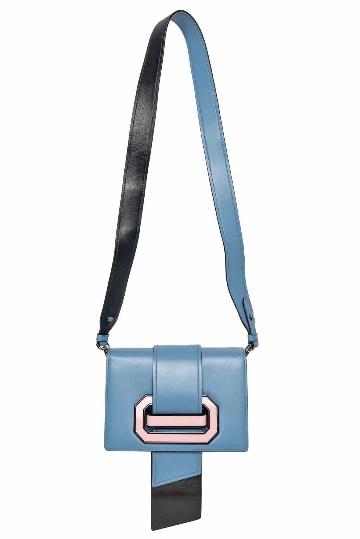 Prada City Calf Plex Ribbon Bag