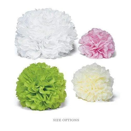 "Celebration Peonies" Tissue Paper Flowers - Extra Large Candy Apple Green (Pack of 2)