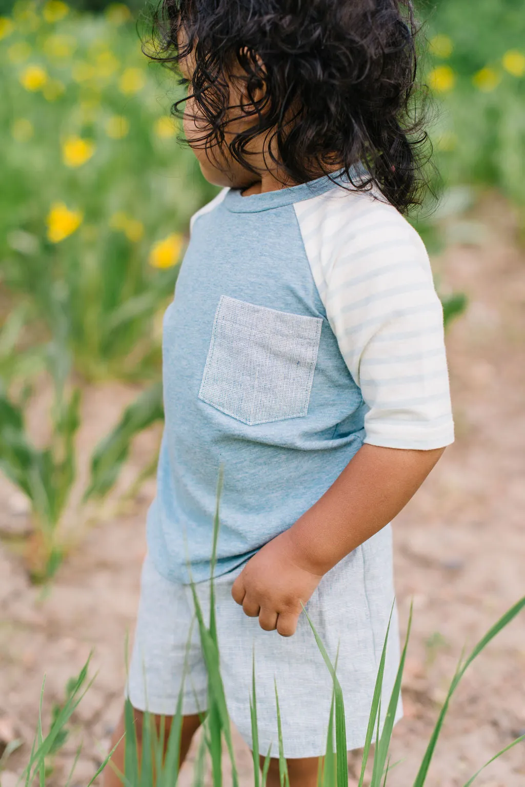 Raglan Tee in Spring Tea