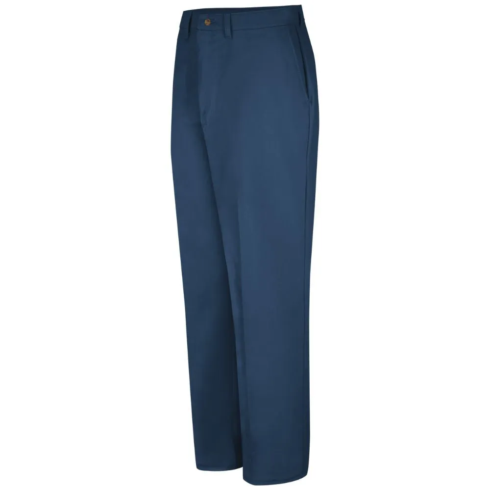 Red Kap Men's Plain Front Cotton Work Pant PC44 -  Navy