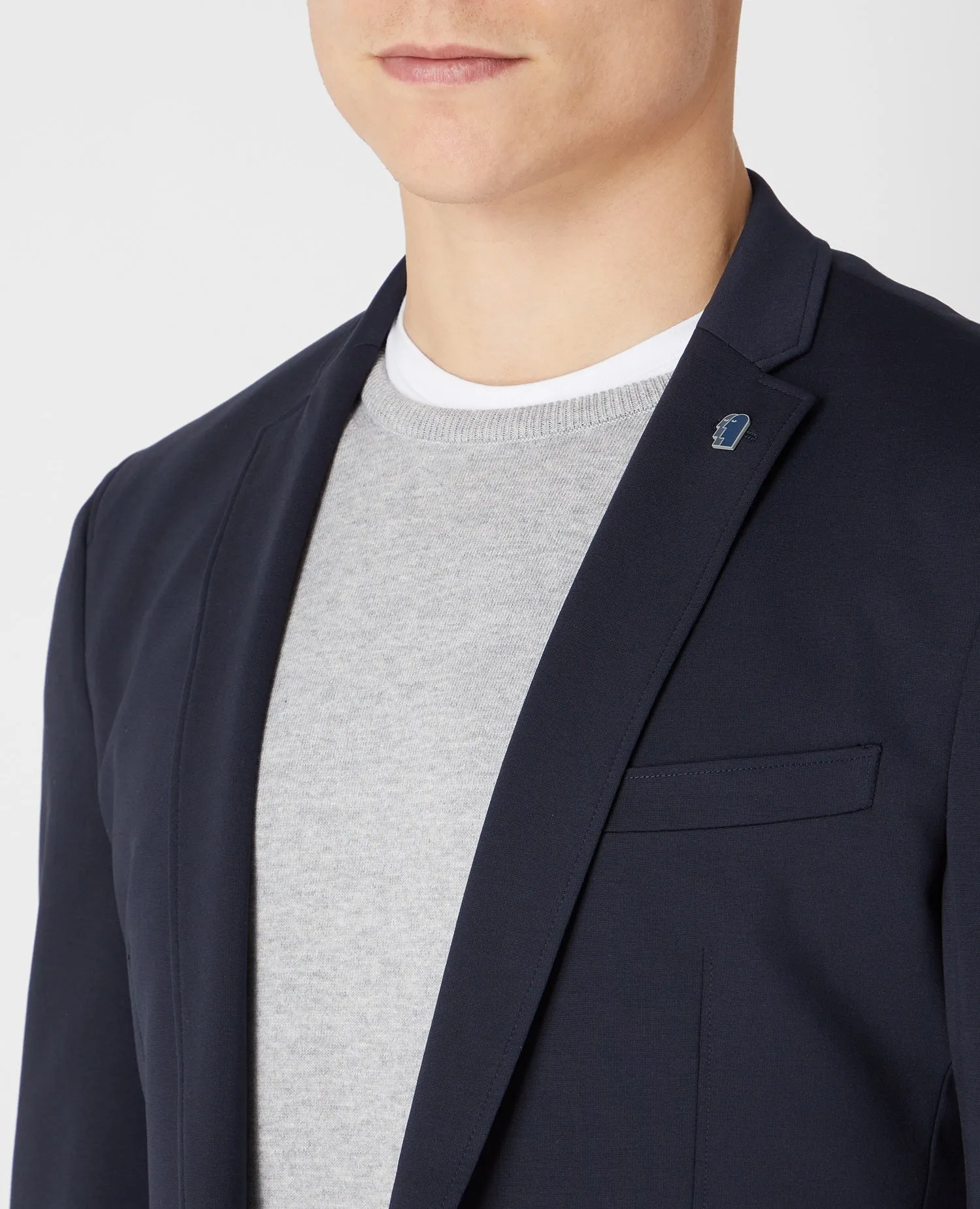 REMUS UOMO Favian Cotton Stretch Jacket/Navy - AW22 SALE