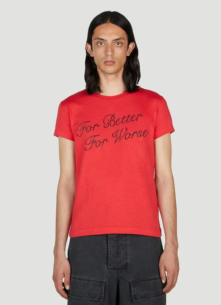 RHINESTONE FOR BETTER FOR WORSE T-SHIRT