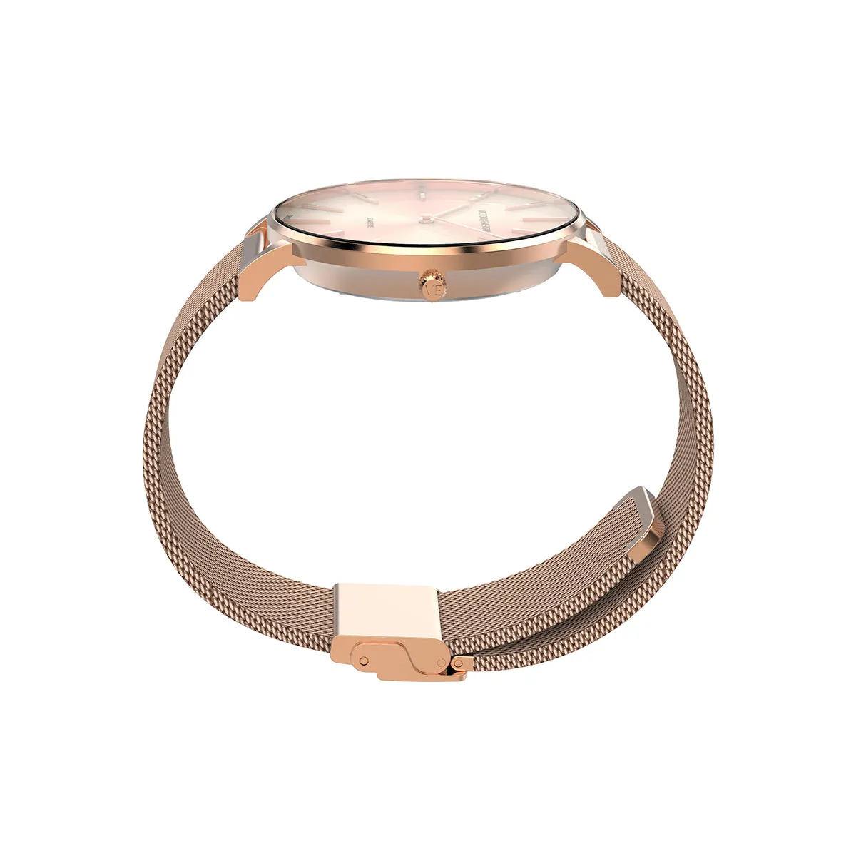 Rose Gold Sunburst Watch