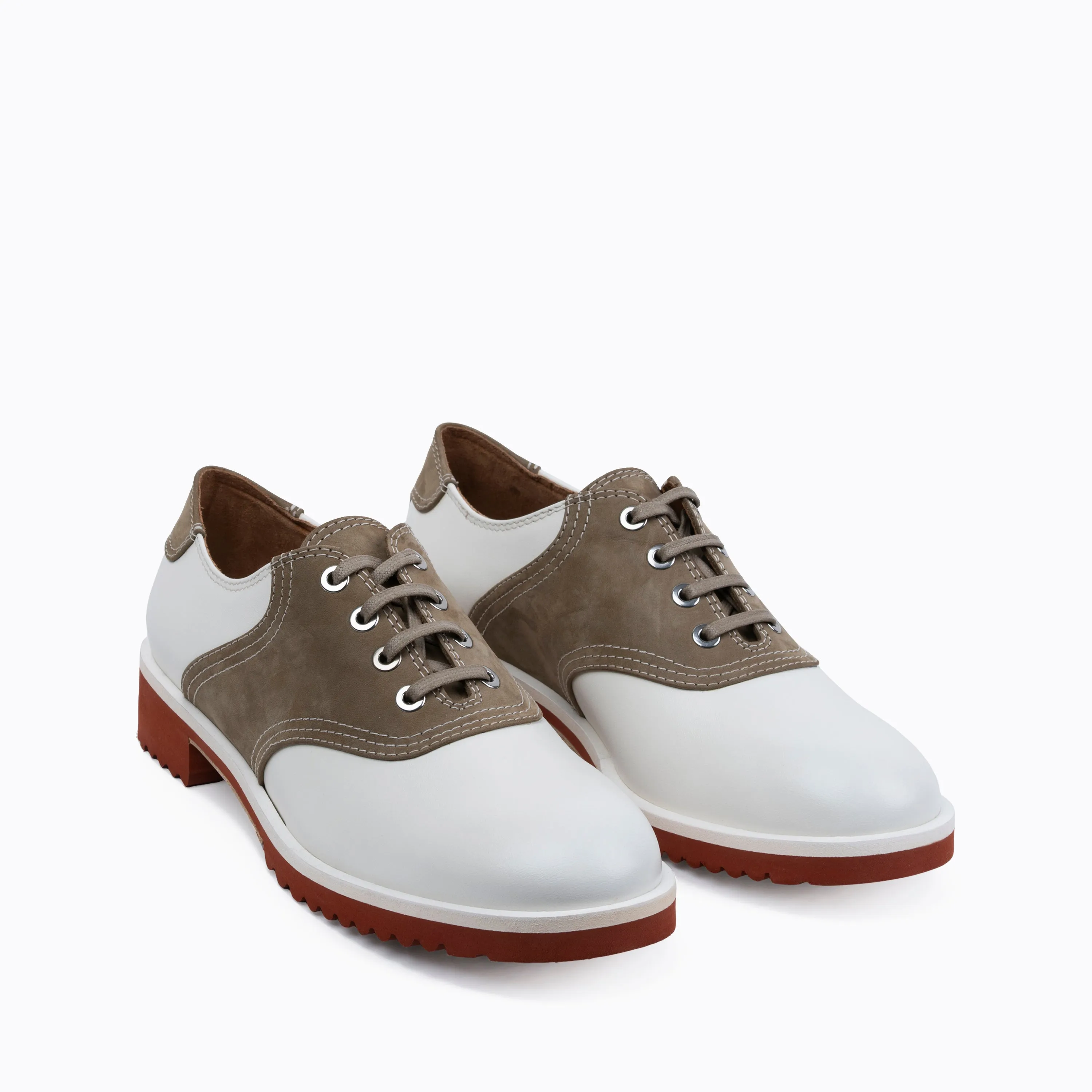 Saddle Shoe Sage White