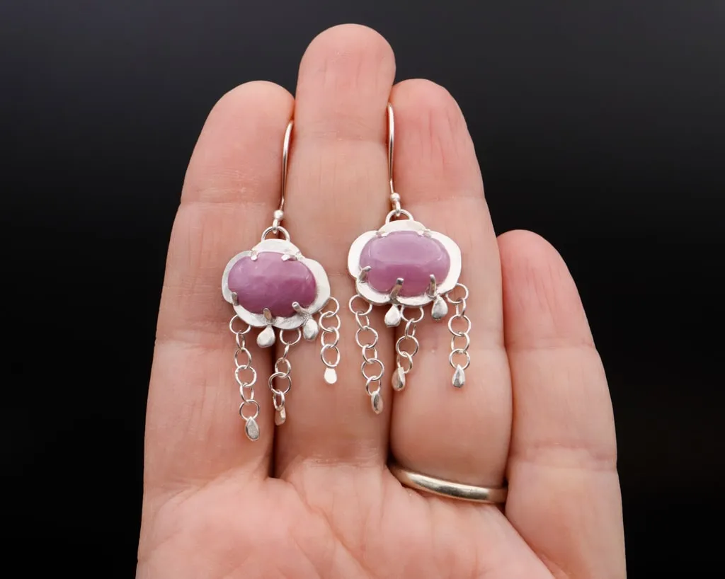 Sapphire Little Raincloud Dangle Earrings