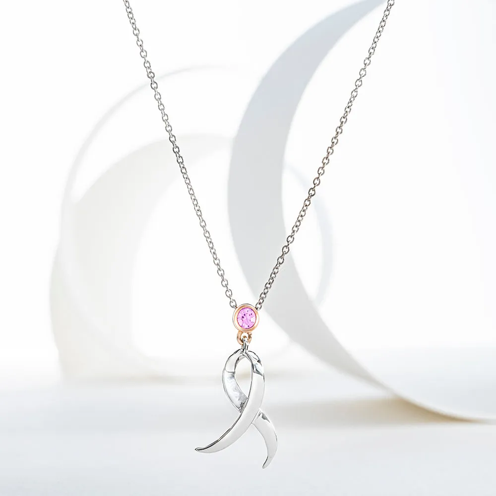 Shining Strength Pink Sapphire Necklace