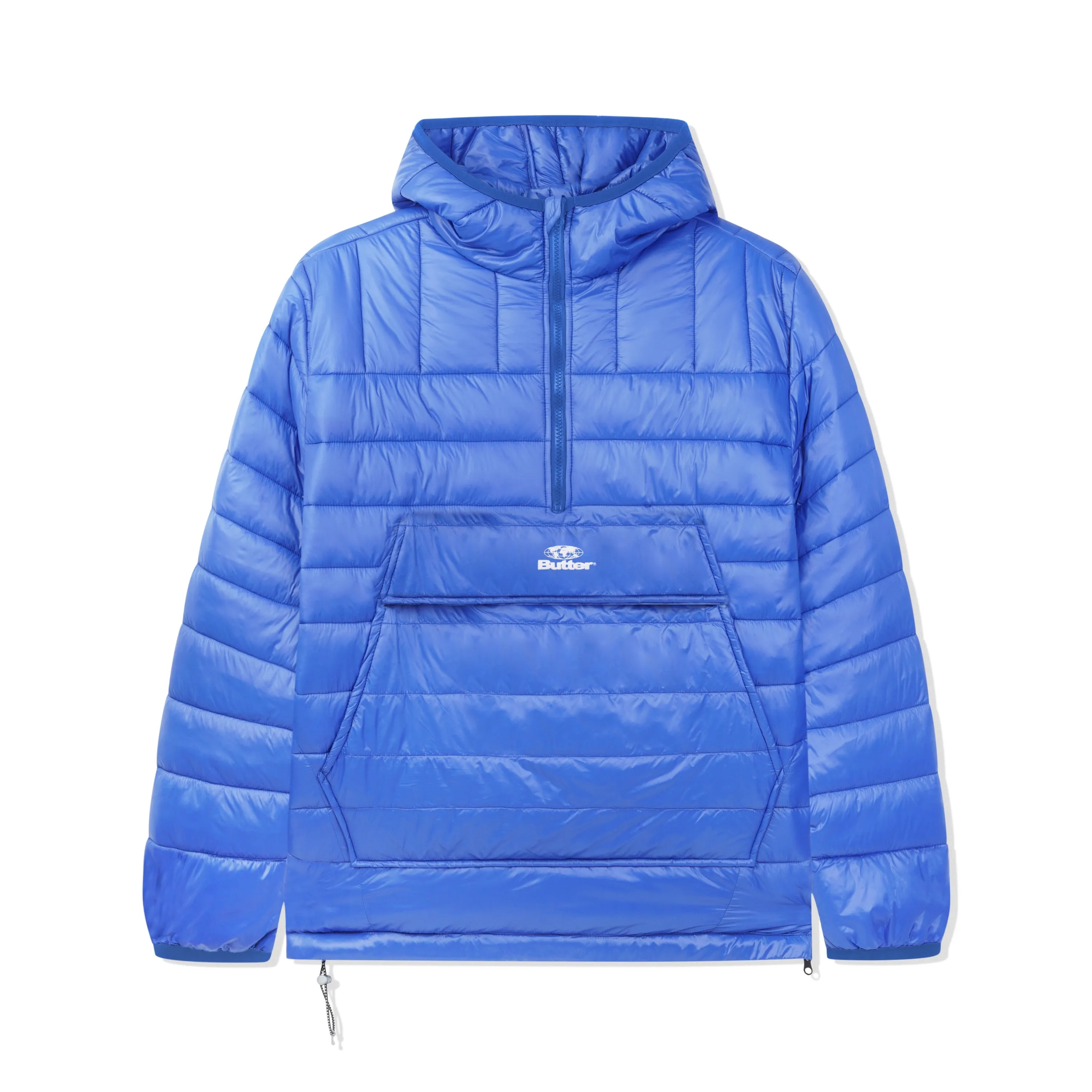 Shiny Anorak Puffer Jacket, Royal Blue