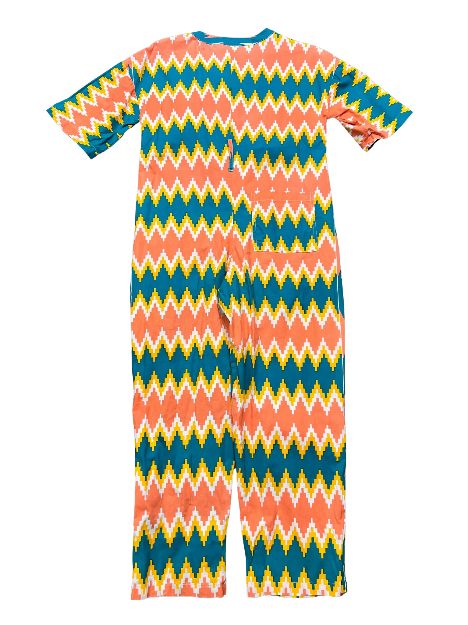 Size M - Yevu Zig-Zag Print Jumpsuit