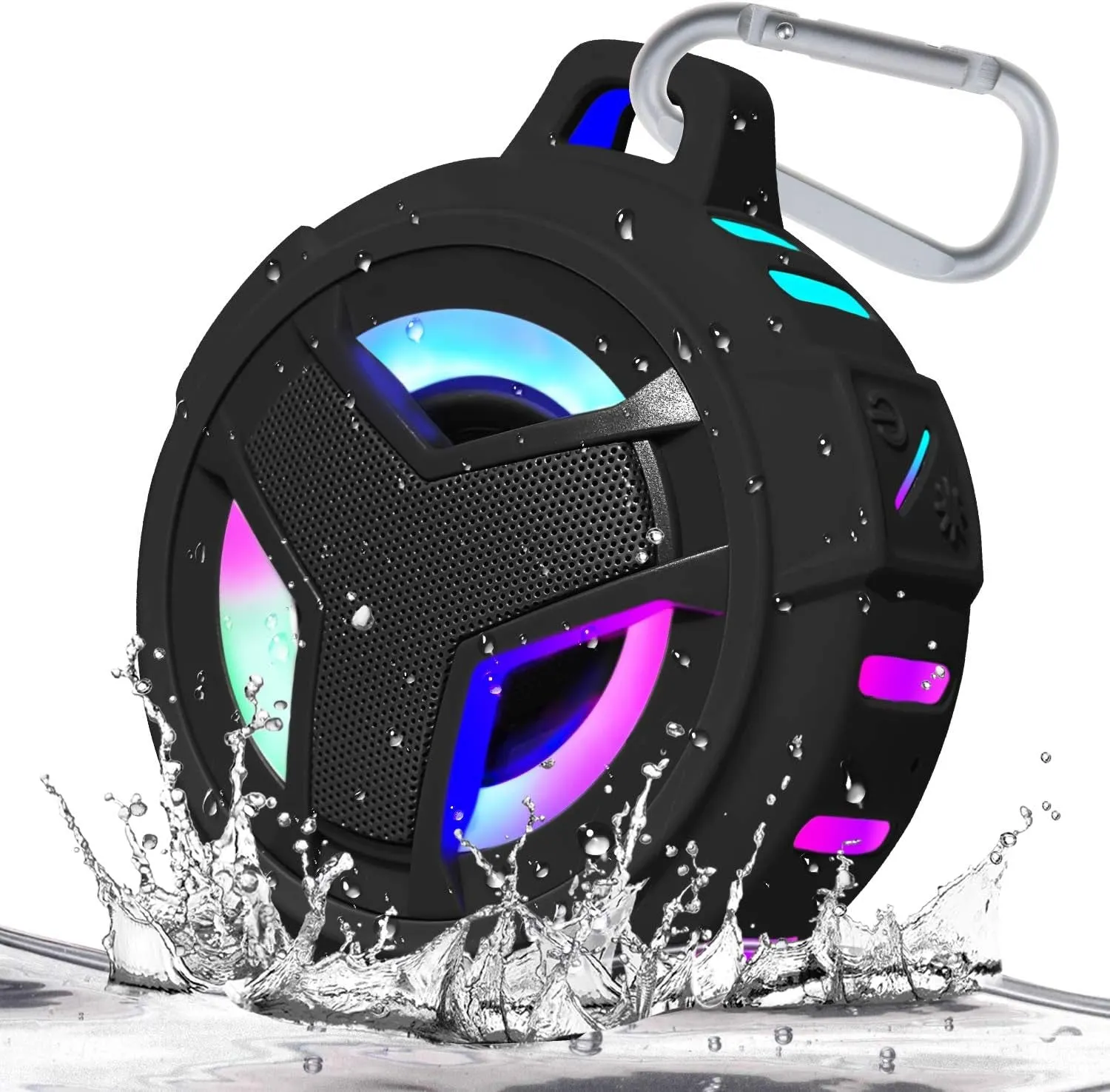 Spring Bluetooth Shower Speaker, Portable Bluetooth Speakers, IP67 Waterproof Wireless Speaker