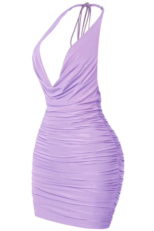 Stacy halter dress (Lavender)