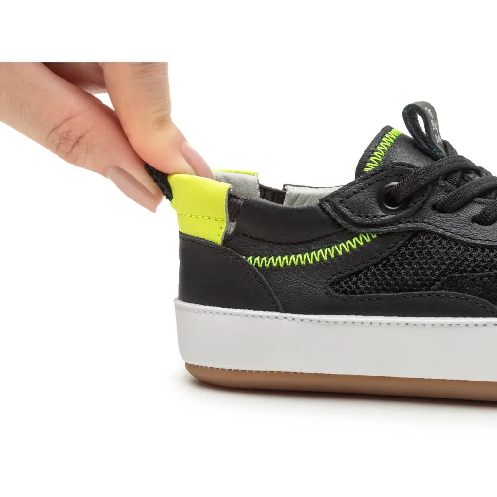 Step Sneakers - Black / Black / Amarelo Neon