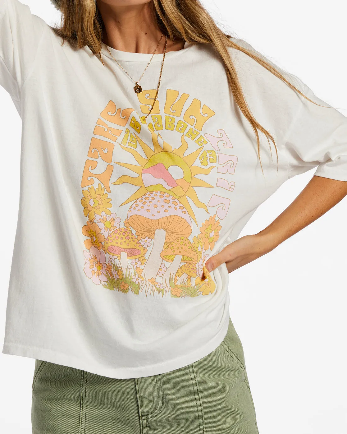 Take A Sun Trip T-Shirt - Salt Crystal