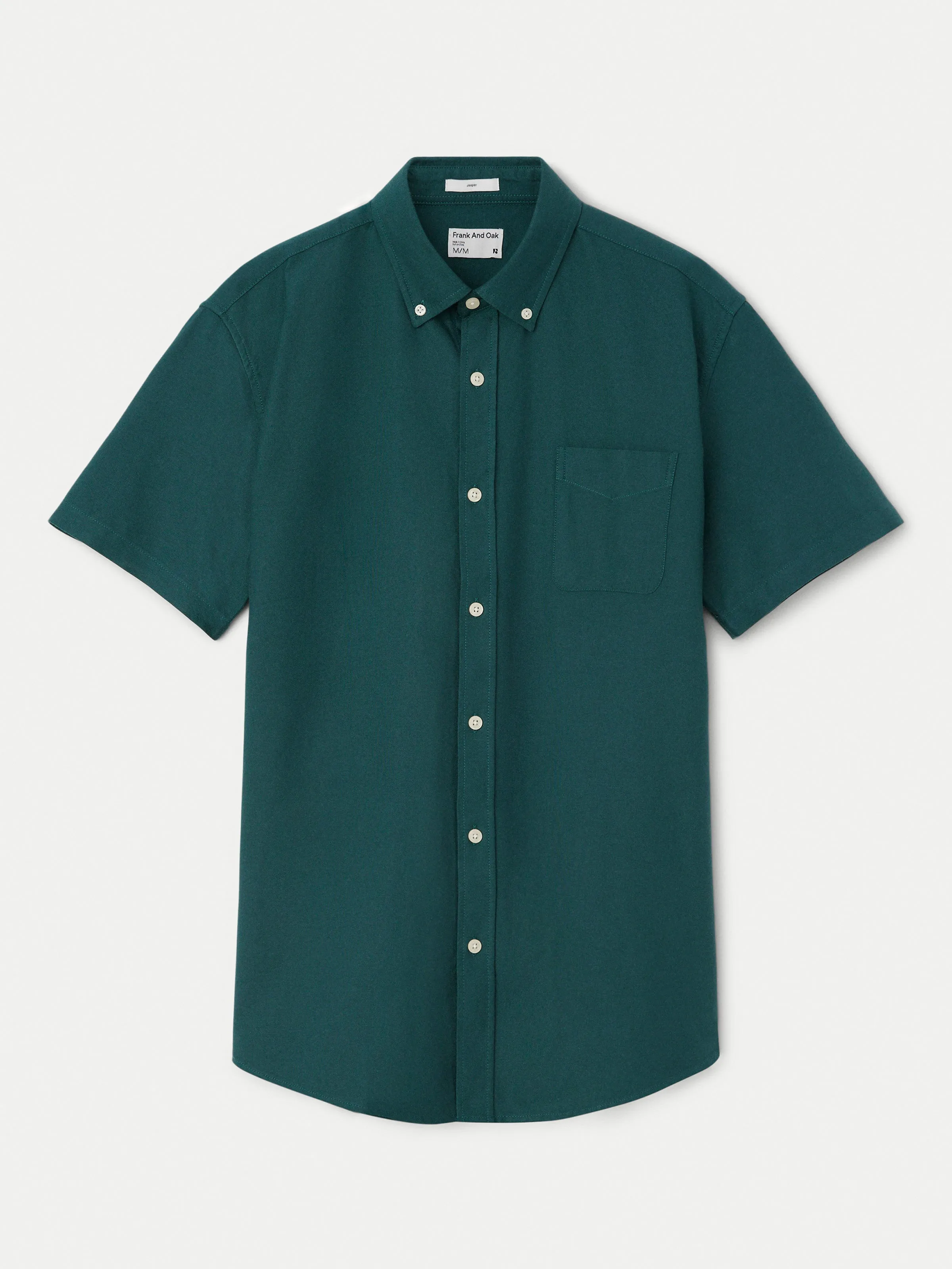 The Jasper Short Sleeve Oxford Shirt in Dark Cyprus