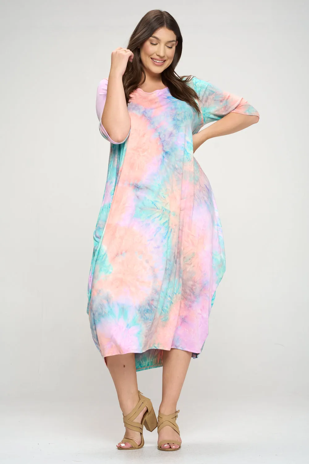 Tie Dye Harem Midi Dress