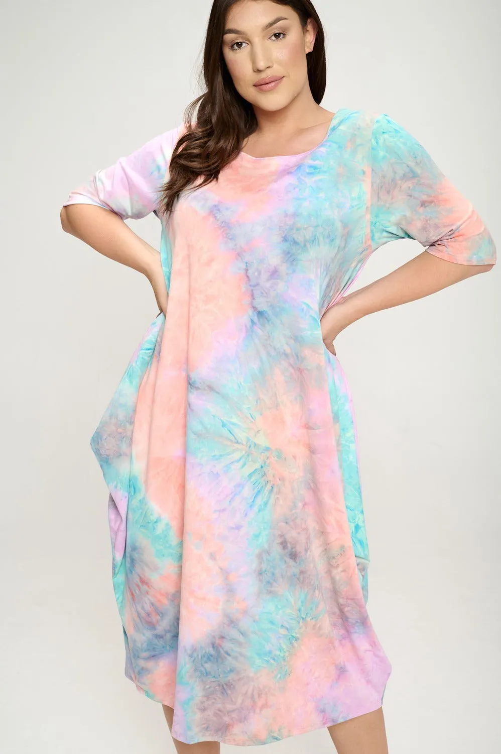 Tie Dye Harem Midi Dress