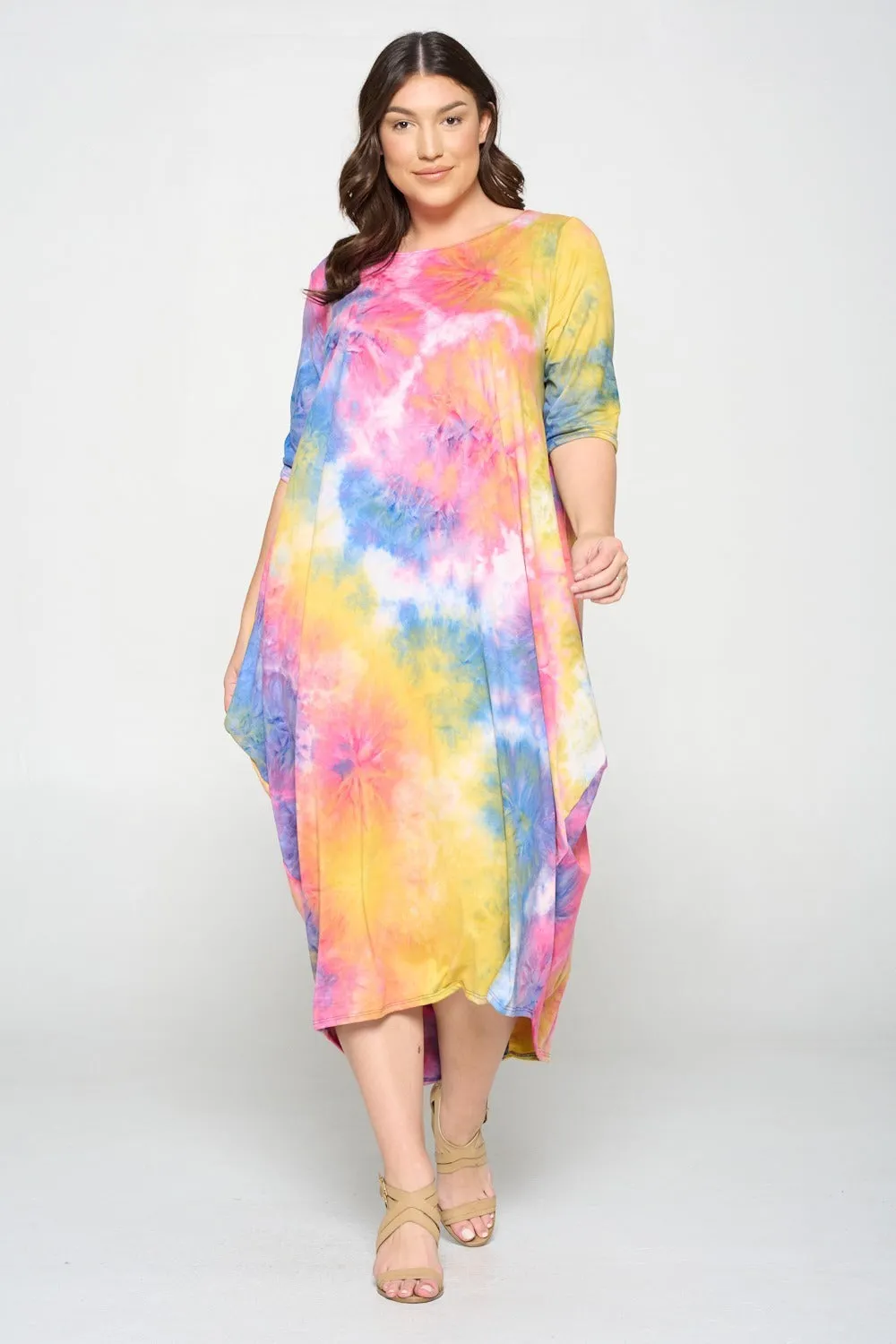 Tie Dye Harem Midi Dress