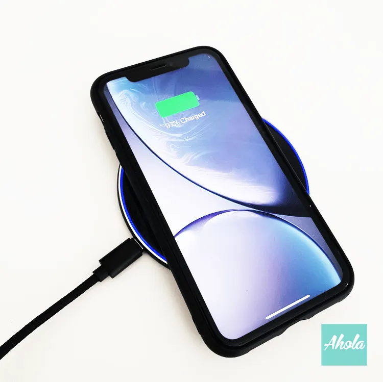 【Tinted Smoke】15W Ultra thin FastWireless Charger Pad 有色煙霧名字無線差電板