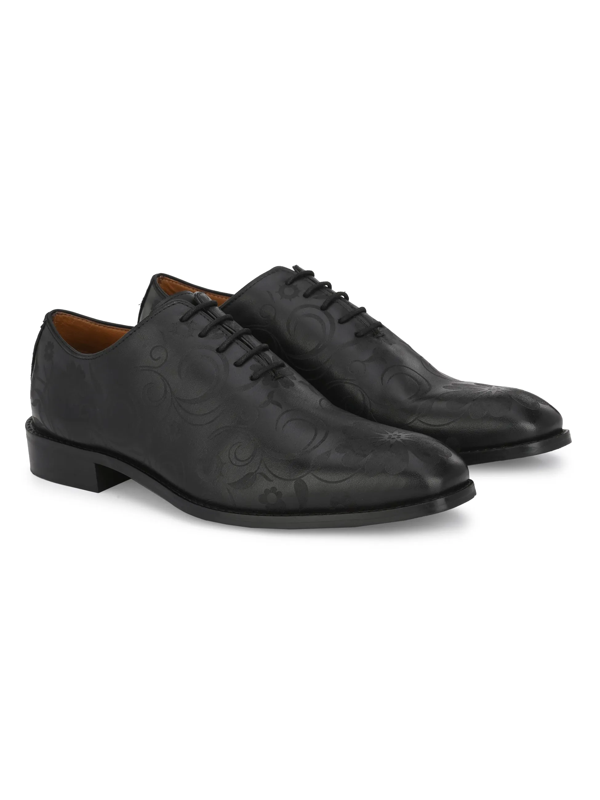 Titan Black Derby Shoes