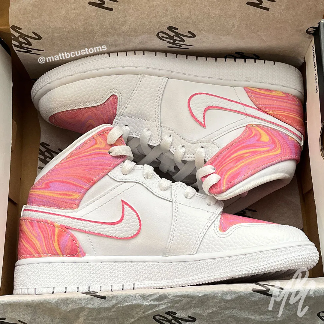 Tutti Frutti Liquid Marble - Jordan 1 Mid | UK 3.5