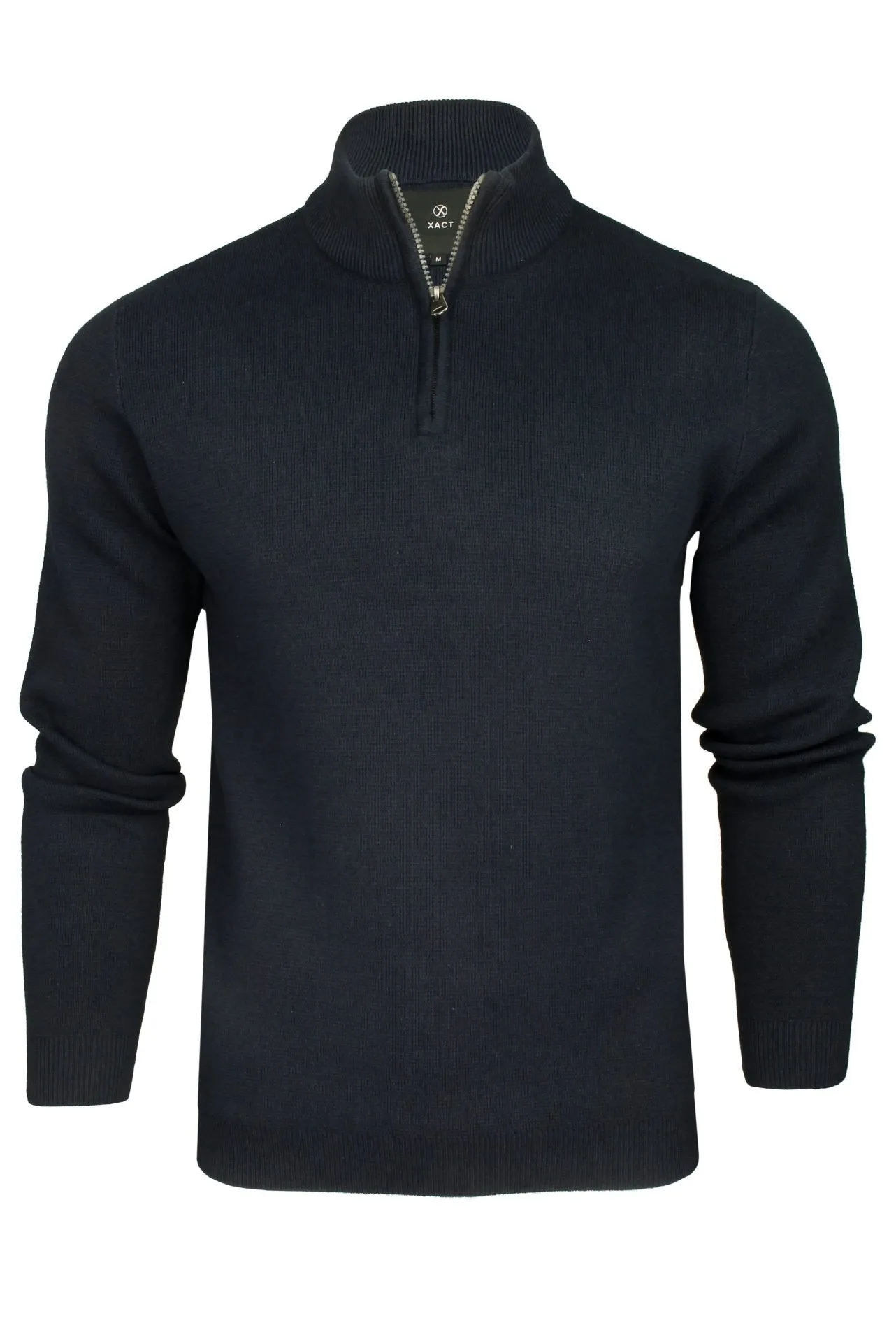 Xact Mens Cotton Rich 1/4 Zip Knit Jumper