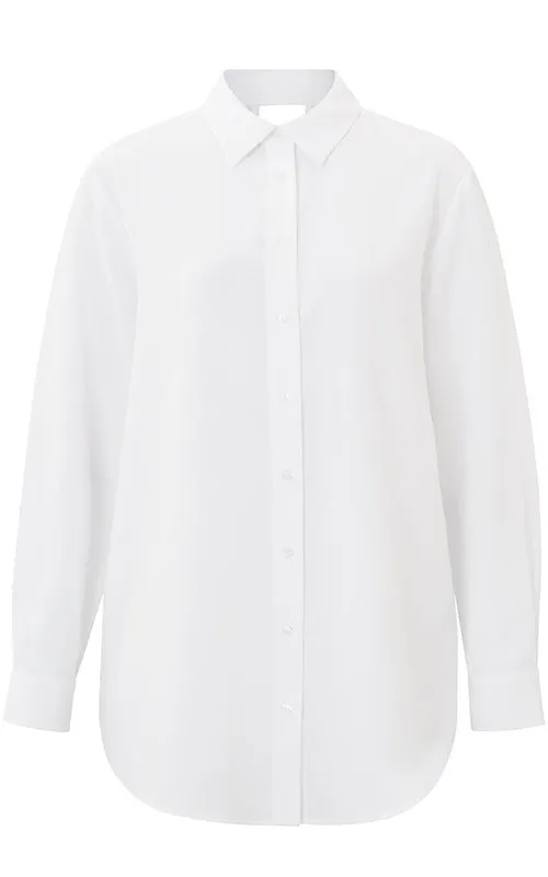 YAYA White  Blouse With Twisted Back Detail